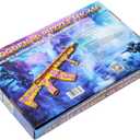 HK-416 Wooden 3D Gun Puzzle Kit  DIY Colorful Rubber Band Gun Model with 202 Details, Creative Wooden Model Building & Assembly Kit for Adults & Hobbyists