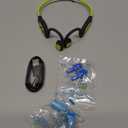 IFECCO Swimming Headphones Underwater - IP68 Waterproof Bone Conduction Headphones Bluetooth 5.4,Open Ear Earbuds with 32GB MP3 Player Memory for Swimming Running Cycling (Green)