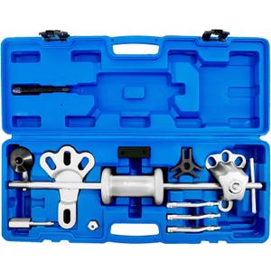 Slide Hammer Puller Set 19 PCS Front Wheel Hub Bearing Remover & Rear Wheel Axle Hub Dent Shaft Puller Tool Kit Slide Hammer