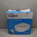 Carex Toilet Seat Riser, 5.5 Inch, Toilet Seat Risers for Seniors, Raised Toilet Seat, Supports 300lbs, Slip-Resistant, Toilet Riser, Elevated Toilet Seats