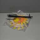 Sunflower Wind Spinner 47 x 11 Inch Metal Kinetic Garden Spinner with Stake, 360 Swivel Wind Sculpture for Yard, Patio, Lawn Outdoor Decor