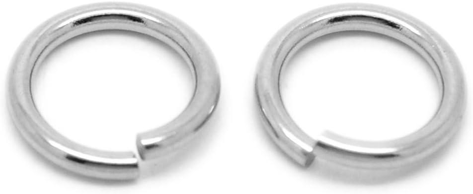 VALYRIA 100pcs Silver Tone Stainless Steel 2mm Open Jump Rings Connectors Jewelry Findings (15mm(5/8"))