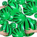 Sratte 20 Pcs Inflatable Beach Balls Bulk, Multiple Sizes Summer Swimming Pool Balls for Adults Hawaii Luau Party Supplies(Black, Green,Watermelon)
