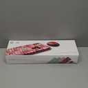 Colorful Computer Wireless Keyboard Mouse Combos, Typewriter Flexible Keys Office Full-Sized Keyboard, 2.4GHz Dropout-Free Connection and Optical Mouse (Blue-Colorful)