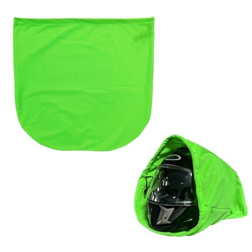 NYTKL Motorcycle Helmet Bag, Large Capacity Folding Helmet Protection Storage Bag with Drawstring, Lightweight Carrying Bags for Sport Skiing Riding Travel Motorcycle Bicycle (Green)