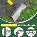 Garden Flat Shovel - Floor Scraper, 60" Multifunctional Garden Cleaning Shovels, Heavy Duty Floor Scrapers Long Handle,Metal Weeding Scraper for Lawn Edging, Snow Ice Removal,Snow Ice Scraper