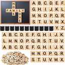 600 PCS Wooden Magnetic Letter, Wood Letter Magnets Tile for Fridge Refrigerator Wall