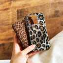 Mephoro Leopard Print Case for iPhone 14 Plus, Fashion Luxury Phone Case for Women and Girls Cute Aesthetic Shockproof Cover for 14 Plus Women Girls 6.7 inches (Borwn)