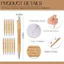 Jutom 30 Sets Teacher Appreciation Gifts Bulk Inspirational Kraft Notepads Small Notebooks Journal Motivational Bamboo Ballpoint Pen with Organza Bag for Best Ever Teacher Thank You Gifts