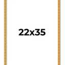 Gold frame assembly kit, 6 pieces length 35 inches, 2 pieces length 22 inches