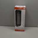 Lasko Oscillating Ceramic Tower Space Heater for Home with Overheat Protection, Adjustable Thermostat, and 2 Speeds, 15.7 Inches, Black, 1500W, CT16450