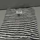 Women's Boho Blouse Red Stripe Bowknot Cutout Back Drop Shoulder Wide Bracelet Sleeve Loose Tee (XL)