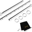 Adjustable 3 in 1 Spreader Bar Adjustable Straps Sports Aid Training Fitness Kit Workout Bar,Home Yoga Gym Kit with Fur Flocking Storage Bag