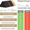 Citronella Exotic Incense Sticks Jumbo 19 Inch Long - Bulk 1 Bundle 27 to 30 Sticks - Natural 19" Extra Large with A Smooth Aroma That Burns for 3 to 4 Hours Each.