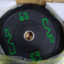 CAP Barbell Rubber Olympic Bumper Plate | Multiple Options/Colors (25lbs - Pair)