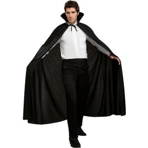 Full Length Fabric Cape (Black, M)