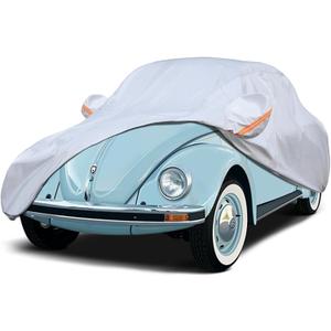 Car Cover Custom Fit for VW Beetle Bug 2-Door 1960-1980, 6 Layer Heavy Duty Waterproof All Weather Car Tarp Outdoor Protection with Cotton Lining