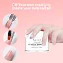 2 x Acrylic Nail Powder Clear 60g, Advanced Acrylic Polymer Powder, Acrylic Powder for Acrylic Nails Clear 30g 2Packs