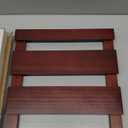 Rustic State Eze 4 Sectional Under Cabinet Mount Wood Stemware Rack Hanging Shelf Glassware Holder Bar Organizer with up to 12 Wine Glass Storage 12 Inch Deep Chestnut