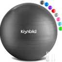 Exercise Ball, Extra Thick Yoga Ball for Workout Pregnancy Stability, 4 Sizes Anti-Burst Balance Ball with Foot Pump - Heavy Duty Fitness Ball Chair for Office, Home & Gym (XL(27"-30",68-75cm), Jet Black)
