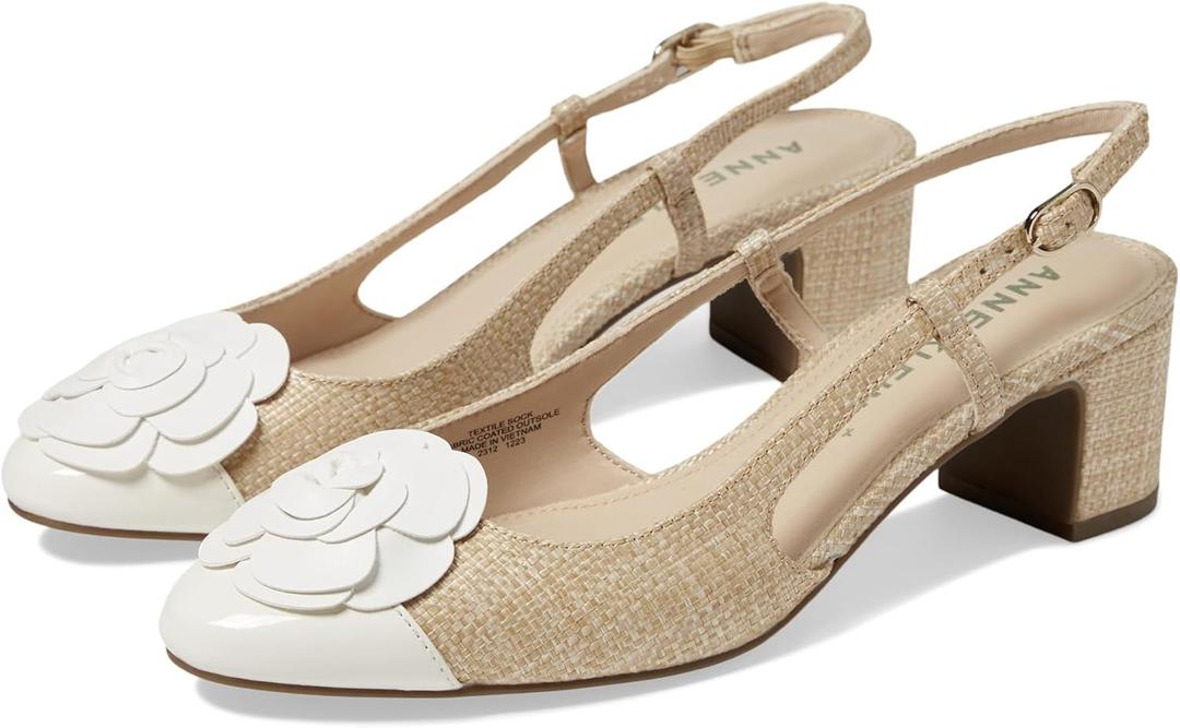 Anne Klein Women's Penelope, 11, Natural Raffia