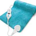 Pursonic Extra Large Electric Heating Pad for Back Pain and Cramps Relief - 12" x 24" Heating Pad for Back Pain Relief, Neck, Shoulder - Dry & Moist Heat Option 2 Hours Auto Shut-Off (Teal)