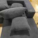 Vamcheer Modular Sectional Sofa with Chaise, Modern L Shaped Cloud Couch with Deep Seat, Sectional Couches for Living Room, Bedroom, Office, No Assembly Required, Black 66.9"D x 106"W x 22"H