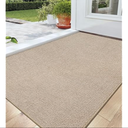 DEXI Indoor Door Mat 24x36, Washable Entrance Mats with Non Slip Rubber Back, Ultra Thin Entryway Mats Absorbent Dirt Carpper Front Back Doormat for Entry Floor Inside Home, Khaki