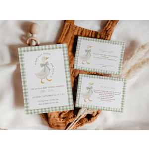 Diaper and Wipes Raffle Baby Shower Game, Silly Goose Diaper Raffle Sign and 50 Cards, Mother Goose and Gosling Bow Gender Reveal Games For Guests, Baby Announcements Ideas Decoration Supplies, 17