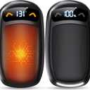 Rechargeable Hand Warmer 2Pack, AI Chips Electric Hand Warmers with LED Display, 3 Temps Portable Magnetic Handwarmers, Pocket-Sized Electronic Hand Warmers for Man, Women, Camping, Hunting, Christmas