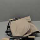 Baby Bouncer, Bouncer Seat for Babies 0-12 Months,Ergonomic Baby Seat Breathable and Comfortable Cushion with 3-Height Adjustments, Infant Rockers Portable Folding and Detachable (Beige)
