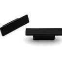 14 Pcs ABVIN Premium Black Bar Handles, Modern Gold Cabinet Hardware, Furniture Pulls for Doors, Cabinets, Cupboards & Drawers (Rectangle Knob)
