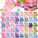 JenPen 24/48/72 Pairs Nurses' Week Appreciation Gifts Nurse Novelty Crew Socks Bulk for Doctor Dental Medical Assistant