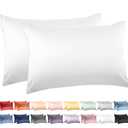 Deep Dream 100% Cotton Pillow Cases Standard Size Set of 2, 600 Thread Count Cotton Pillowcases Standard, White Pillow Cases Set of 2 with Envelop Closure, 20x26 Inches