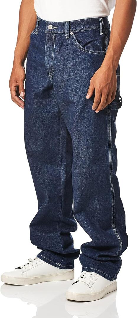 Dickies Men's Relaxed-Fit Carpenter Jean (36W x 30L, Indigo Blue)