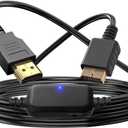 Herfair PS2 to HDMI, PS2 HDMI Adapter, PlayStation 2/1 Console to HDTV Converter Support 4:3/16:9 Screen Aspect Ratio with 1080P S/Video Signal Output, Plug & Play (6.56FT)