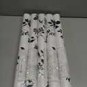 5 x Ismoon 16.1inx78.7in Wallpaper Peel and Stick Black Contact Paper Modern Removable Self-Adhesive Wallpaper Tropical Jungle Grey Leaf Floral Vinyl for Drawer Shelf