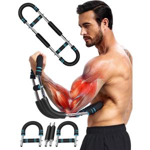 Twister Arm Trainer  Adjustable Forearm, Chest & Arm Strengthener, Portable Home Gym Workout Equipment for Men, Women & Seniors, Upper Body Fitness & Exercise Equipment