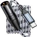 SNANSHI USB C to XLR Cable 6 ft, USB Type C to XLR Male Output Cable for Amplifier, Speaker, Mixer Console, etc(Not for Recording)