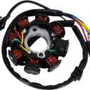 Magneto Ignition Stator 8 Coil 5 Wire Fits for GY6 125cc 150cc 139QMB 139QMA 4-stroke ATV Scooter Moped Go Kart Buggy Quad Pit Dirt Bike