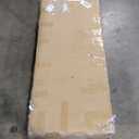 Bellemave Kids Full Size Bed Frame with LED Light Strips, Upholstered House Bed for Kids, Wood Full Size Floor Bed with Slats, No Box Spring Needed, Beige