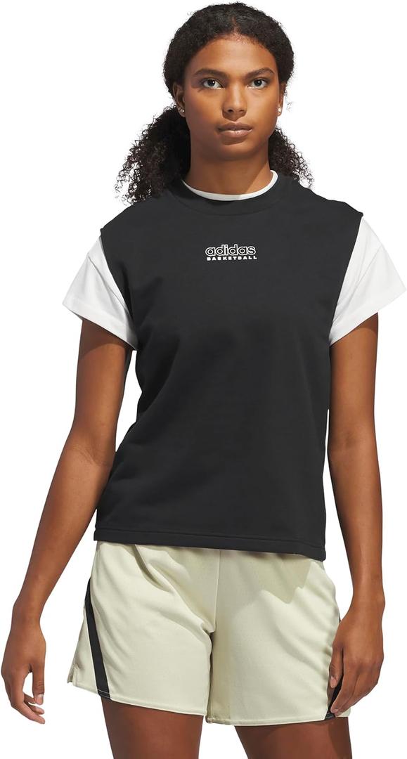 adidas Womens Select Sleeveless Top, Black Small