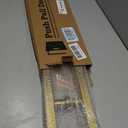 Titanium Gold Square Barn Door Handles 12"/16"/18"/24"/36"/48"/59'', Pull Push Long French Door Handle Double Sided, Large Front Exterior Shower Door Pull Handles