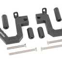 Rough Country Front Aluminum Grab Handles for Jeep Wrangler JK (2007-2018) - Black, Pair
