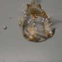 Flowers Mesh Pearls Crown Cake Topper For Weddings, Parties, Costume, Cosplay, Photography Prop