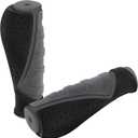 TRELC Antislip Bicycle Handlebars Grips Protector for Bicycle/Mountain Bike/Road Bike/Folding Bike (Black+Grey)