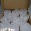 72 Pcs Heart Shaped Storage Containers 4 oz Heart Plastic Containers with Lids Transparent Small Clear Box Portion Cups for DIY Craft Making Liquid Foam Ball Soft Clay