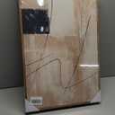 KUVIOKE Abstract Framed Wall Art Minimalist Beige Pastel Watercolor Neutral Wall Decor Modern Black Line Art Painting Home Decor 16x24in (Natural Framed)