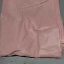 Qubjus Round Textured Tablecloth Waterproof Cotton Linen Tassel Wrinkle Free Washable Decorative Fabric Table Cover for Kitchen Dining Table, Round-78, Pink