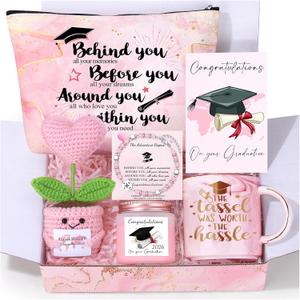 Graduation Gifts for Women Her 2026, College High School Graduation Gifts for Women, Class of 2026 Graduate Presents Basket of 6